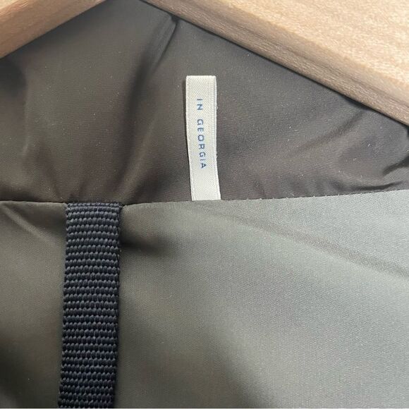 Moncler Petrea Quilted Puffer Jacket Feather Pure Goose Down Black XS Dark Grey - Picture 9 of 13